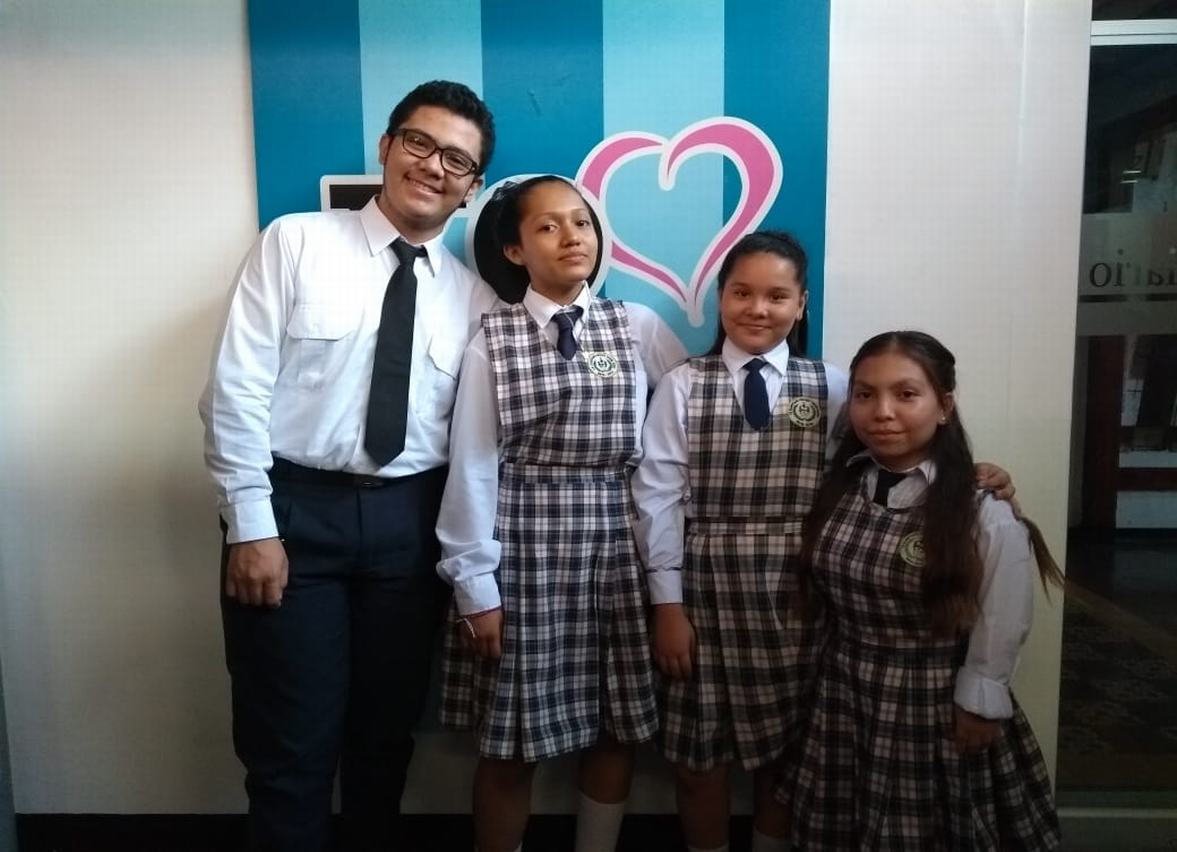 Julián David Suarez, Briseth Rodríguez Tovar, Juanita Quesada Tovar y María Valentina Lizcano.